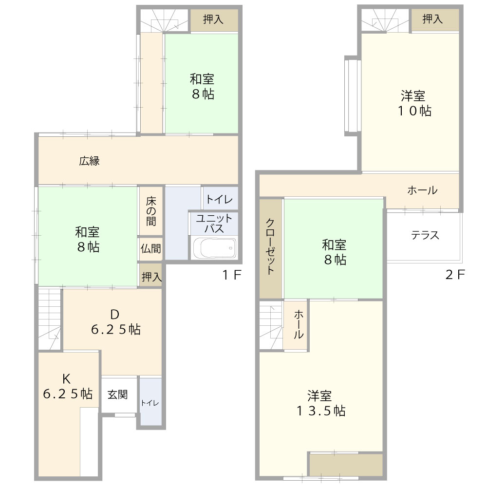 金沢市三社町　戸建の図面です